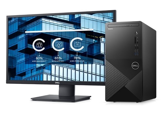 DELL Vostro 3888 i5-10400 8 Go DDR4 1 To HDD Noir + Ecran Dell SE2216H