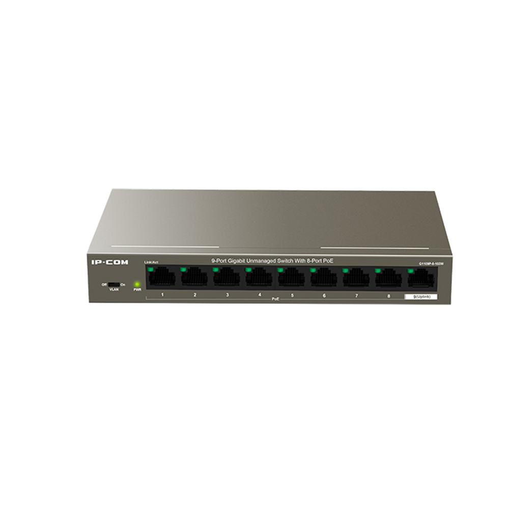 Ip-Com Switch POE G1109P-8-102W