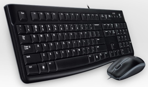 Logitech Desktop MK120 clavier USB AZERTY Français Souris incluse Noir