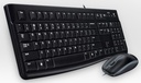 Logitech Desktop MK120 clavier USB AZERTY Français Souris incluse Noir