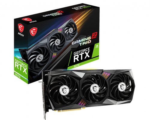 MSI RTX 3070 GAMING Z TRIO 8G LHR carte graphique NVIDIA GeForce RTX 3070 8 Go GDDR6