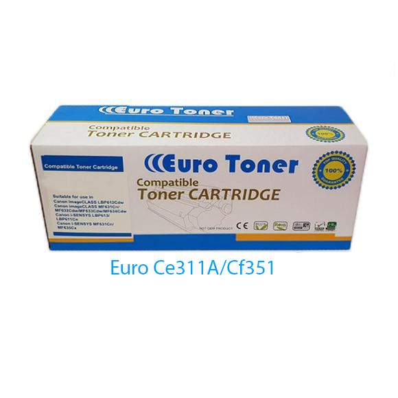 Euro Toner Cf351 Bleu Compatible Hp