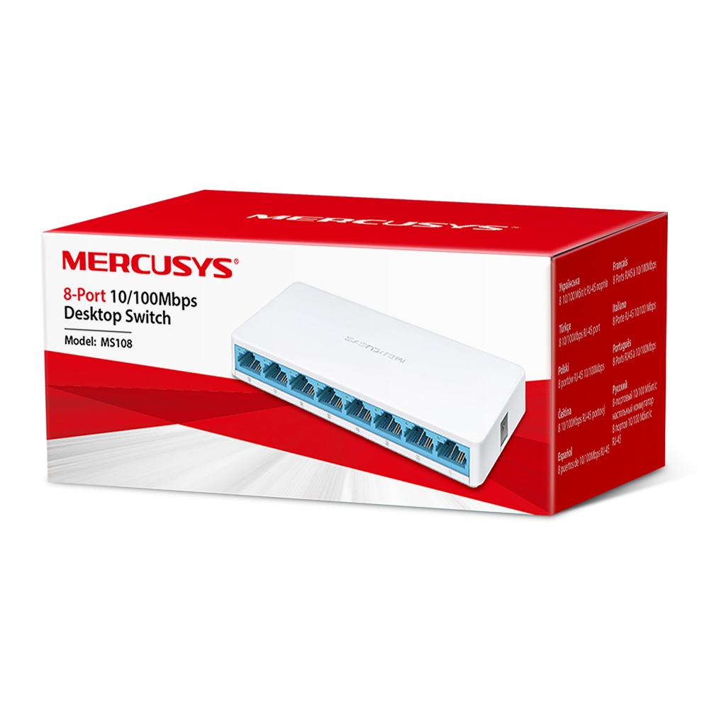 Mercusys Switch 08 Ports Ms108 10/100
