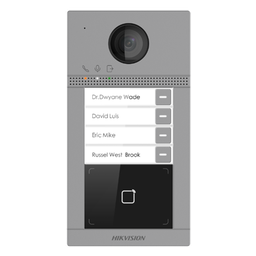 [DS-KV8413-WNE1(B)] Hikvision DS-KV8413-WNE1(B) Module 4 Bouton Metal Door