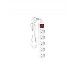 [1715/1] Ingelec Bloc multiprise 5x2P+T 1,5m (1715/1) Blanc