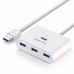 [20282] UGREEN Hub USB to 3 Port 0.5m (White)
